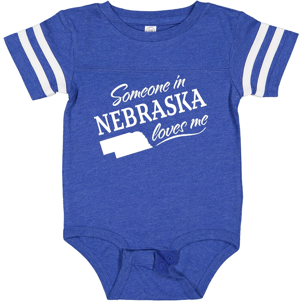 Inktastic Someone in Nebraska Loves Me Boys or Girls Baby Bodysuit