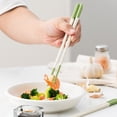 thumbnail image 5 of Kieccall Silicone Chopsticks High Temp Resistant with Steel Core for Home Kitchen Asian Food Cooking and Eating, 5 of 6