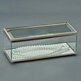 thumbnail image 2 of Creative Gifts International 003617 8 in. Glass Rectangular Hinged Box, 2 of 2