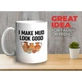 thumbnail image 2 of Pottery Maker Mug White 11oz - Make Mud Look Good - Maker Clay Artist Ceramics Hobby, 2 of 7