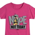 thumbnail image 3 of Marvel Wolverine - Nope Not Today - Toddler and Youth Girls Fitted Short Sleeve Graphic T-Shirt, 3 of 5