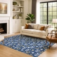 thumbnail image 7 of Addison Rugs Mayfield Premium Machine Washable Transitional Holiday Navy Rectangle Rug, 10' x 14', 7 of 7
