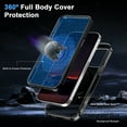 thumbnail image 3 of ChicShell Compatible with iPhone 16 Pro Max Case,Magnetic Wireless Charging Full Body Rugged Case with Built-in Touch Sensitive Anti-Scratch Screen Protector - Black, 3 of 6