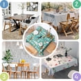 thumbnail image 4 of Husky and Coffee Square Tablecloth,Waterproof Square Table Cover,Wipeable Spillproof Washable Table Cover for Home Kitchen Party Decor 42"X42"(107x107cm), 4 of 6