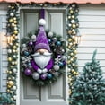thumbnail image 4 of Purple Christmas Door Cover Banner 35 x 71 Inch, Indoor Outdoor Door Banner with Hanging Rope Suitable for Party Front Door/Wall, Door Cover Photography Background Winter Xmas New Year Decor, 4 of 5
