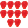 thumbnail image 1 of 10 piezas de fresa artificial rodajas de fruta realista realista en vitalicias., 1 of 4