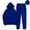 A Blue, variant on HAPIMO Two Piece Outfits for Women Hooded Sweatshirts Casual Long Sleeve Pullover Tops Drawstring Straight Leg Sweatpants Tracksuit Sets Navy M