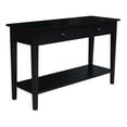 thumbnail image 2 of Home Square Spencer Wood Console Server Table in Black - Set of 2, 2 of 11