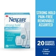 thumbnail image 3 of Nexcare Strong Hold Pain-Free Removal Bandages, Assorted Sizes, 20 Count, 3 of 13