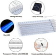 thumbnail image 4 of Luces de lluvia de meteoritos solares FloreceBien, 30 cm, 8 tubos, 144 LED, luces de meteorito azules, cadena de luces LED con forma de lluvia que cae para decoración de fiestas navideñas, patios y, 4 of 8