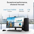 thumbnail image 5 of ASUS ExpertCenter D7 Small Form Factor Desktop Computer, Intel Core i7-14700 2.1GHz, 32GB RAM, 1TB SSD, Windows 11 Pro, Black, 5 of 9