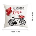 thumbnail image 2 of Couch Pillow Covers Hwkond Valentine's Day PillowCovers 18x18 Inch Peach-Skin-Like Cloth PillowCase Valentine's Day Decor For Sofa Couch,Up to 25% Off, 2 of 4