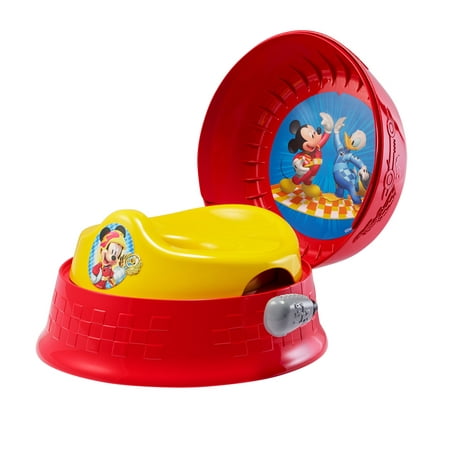 Disney Mickey Mouse 3-in-1 Potty Training Toilet, Toddler Toilet Training Set & Step Stool