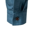 thumbnail image 5 of Aloohaidyvio George Men's Casual Button Down Shirt Long Sleeve Classic Woven work Shirt With Two pockets, 5 of 6