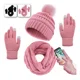 thumbnail image 1 of 3en1 Gorro Bufanda Guantes Tejido Invierno Para Frío Mujer, 1 of 6