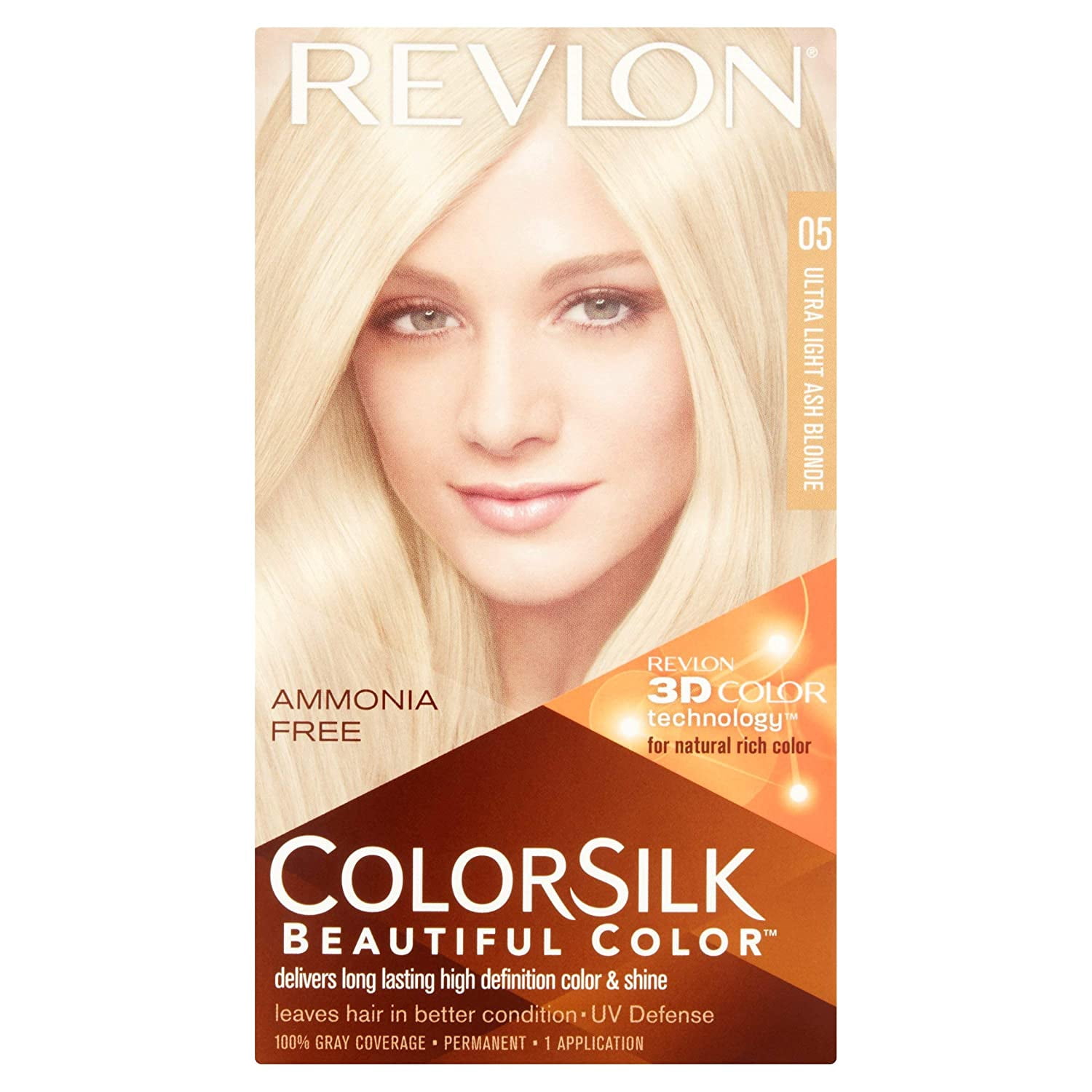 Revlon ColorSilk Beautiful Color, [05] Ultra Light Ash Blonde 1 ea (Pack of  6) - Walmart.com