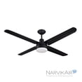 thumbnail image 1 of Narvik, Ventilador de Techo Industrial, Negro, 56 pulgadas, con Luz, Control de Pared, Nuevo, 1 of 10