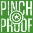 thumbnail image 2 of Boy's Marvel St. Patrick's Day Captain America Shield Pinch Proof  Graphic Tee Kelly Green X Large, 2 of 4