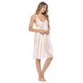 thumbnail image 3 of Casual Nights Women's Satin Lace Camisole Nightgown, 3 of 5