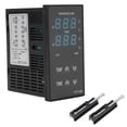thumbnail image 2 of Temperature Controller,Digital Display Temperature Controller PID Temperature Controller Kit Heat Press Temperature Controller State-of-the-Art Design, 2 of 7