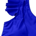 thumbnail image 4 of EGNMCR Bikini Set Women's Color High Waist One Shoulder Bikini Split Swimwear Set, 4 of 4