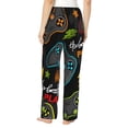 thumbnail image 3 of Kll Womens Play Game3 Print Pajama Pants Soft Pajama Bottoms For Women Cozy Lounge Pants, 3 of 9
