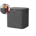 thumbnail image 1 of Laundry Hamper with Lid, Tall Laundry Baskets with Pull Handles, Large Laundry Bin with Internal Support, 1 of 5