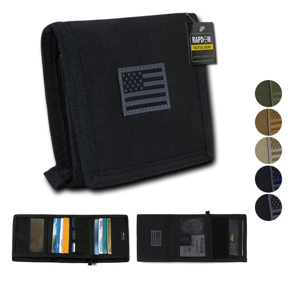 men's trifold wallet with flip id