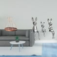 thumbnail image 2 of Elegante Y Moderno Jarrón De Corcho Para Coleccionistas Y Figura De Familia De Conejos, Decoración única Y Práctica Para Cocina Y Gabinetes, Adorno Central., 2 of 8