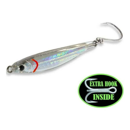 UPC: 0851927007647 | Fat Cow FMRJ21-CRM Epoxy Resin Fat Minnow Epoxy Resin Jig 3/4 OZ Chrome