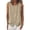 Khaki, variant on Sheghy Plus Size Tank Tops for Women 100%Cotton Linen Blend Crew Neck Shirt, Loose Sleeveless Tank with Decorative Buttons Black S