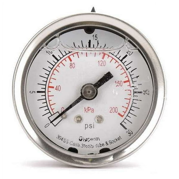 Manufacturer Varies Pressure Gauge,Liquid Filled,2 In 4CFN8