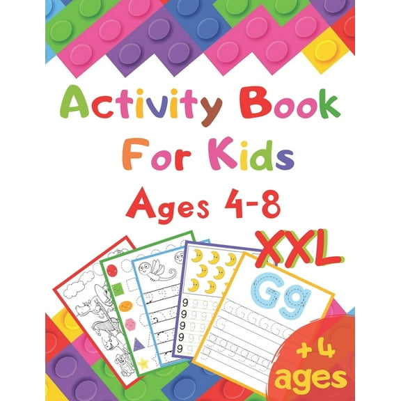 Activity Book For Kids: Ages 4-8 XXL (Paperback)