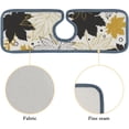 thumbnail image 5 of SKYSONIC Faucet Absorbent Mat 4 Pcs Gold Autumn Leaves Kitchen Faucet Splash Catcher Washable Counter Drying Pads Behind Faucet for Kitchen Bathroom, 5 of 7