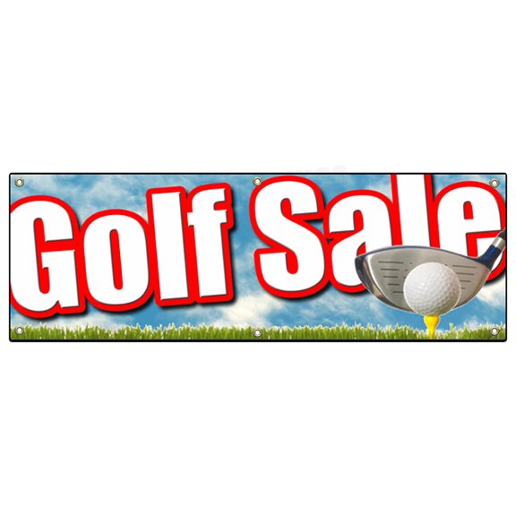 72" GOLF SALE BANNER SIGN golfing shop signs ball club