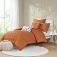 thumbnail image 5 of Gracie Mills Mikel Chenille Dot Cotton Jacquard Comforter Set with Euro Shams and Throw Pillows - GRACE-9444, 5 of 5
