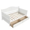 thumbnail image 3 of Hommoo Bed,Twin Wooden Daybed with 2 drawers, Sofa Bed for Bedroom Living Room, Gray, 3 of 8