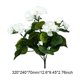 thumbnail image 4 of 2 Piezas 12 6 Pulgadas Arbusto Geranio Artificial Flores Imitación No Tejidas Geranios () Blanco, 4 of 4