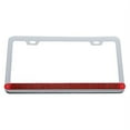 thumbnail image 2 of United Pacific Chrome License Plate Frame w/ 19 LED 12" Reflector Light Bar - Red LED/Red Lens, 2 of 2