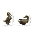 thumbnail image 4 of 1 Pair Mandarin Duck Sculpture Brass Statue Decorative Ornament Living Room Decoration, 4 of 5