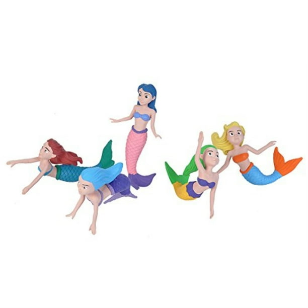 Wild Republic Mermaid Figurines Fivepiece Collection Polybag, Mermaid