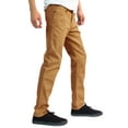thumbnail image 4 of Alta Designer Fashion Mens Slim Fit Skinny Denim Jeans - Dark Khaki - Size 32, 4 of 8