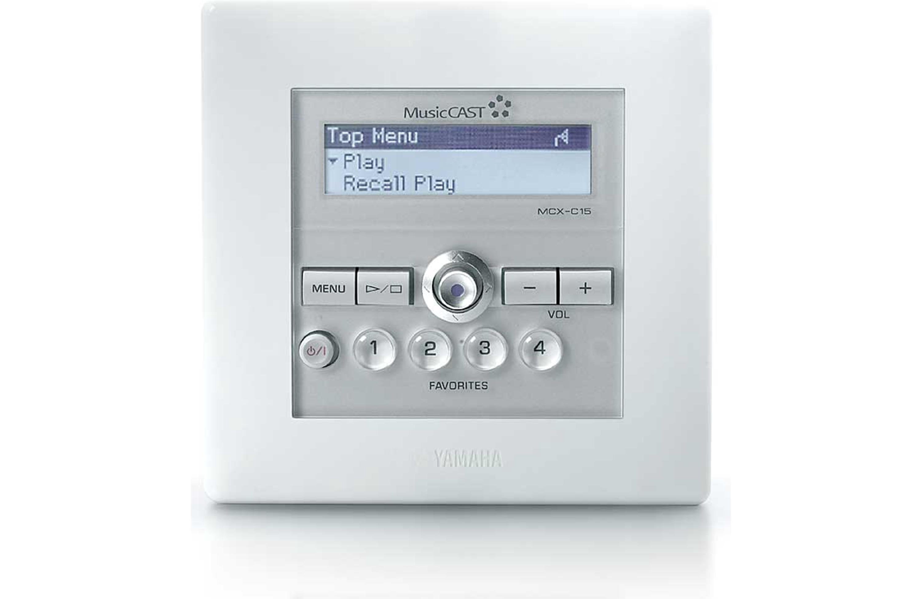 Open Box Yamaha MCX-C15 MusicCast In-Wall Audio Client, White