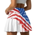 thumbnail image 2 of FUIALDOLG US Flag with Bow Athletic Skorts for Women 250 Years Of Anniversary Apparel Womens Tennis Skort with Pocket Soft Breathable Golf Skirts Casual Skirt for Sport,Travel,Holiday，S, 2 of 7