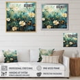 thumbnail image 4 of Designart "Green Blue Calm Oasis I" Abstract Botanicals Wall Art Living Room, 4 of 5