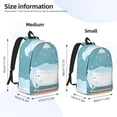 thumbnail image 3 of Bixox Bathtub with Soap Bubbles Printing Canvas Backpack Lightweight Casual Travel Backpack School Backpack Fits 15.6 Inch Notebook, 3 of 5