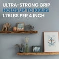 thumbnail image 4 of Nano Tape Double Sided Tape Heavy Duty 2" x 9.8Ft, Reusable Strong Mounting Tape, Clear Gel Wall Sticky Adhesive Strips, Traceless, Washable for Hanging Picture, Poster, Carpet Fixed, 2Rolls, 4 of 7