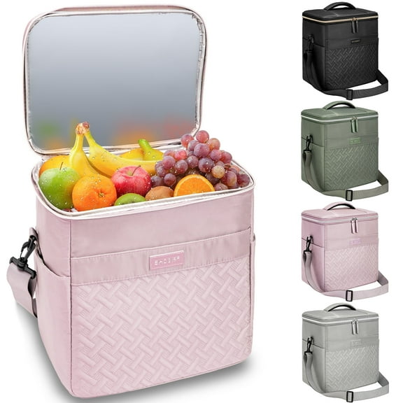 Stillithou Insulated Cooler Bag for Men Women, 45 Cans Large Capacity Waterproof Coolers, Soft Portable Cooler Box for Beach Travel Camping Picnic Work, Purple