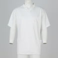 thumbnail image 3 of Men's Short Sleeve V-Neck Soild Color Chest Pocket Care Top XL, 3 of 3