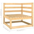 thumbnail image 5 of vidaXL 13 Piece Garden Lounge Set Solid Pinewood, 5 of 5